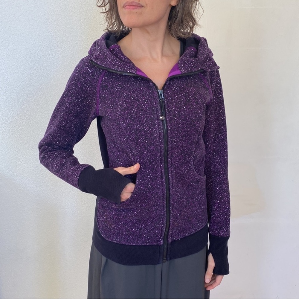 Lululemon Purple Scuba Hoodie Ill Jacket